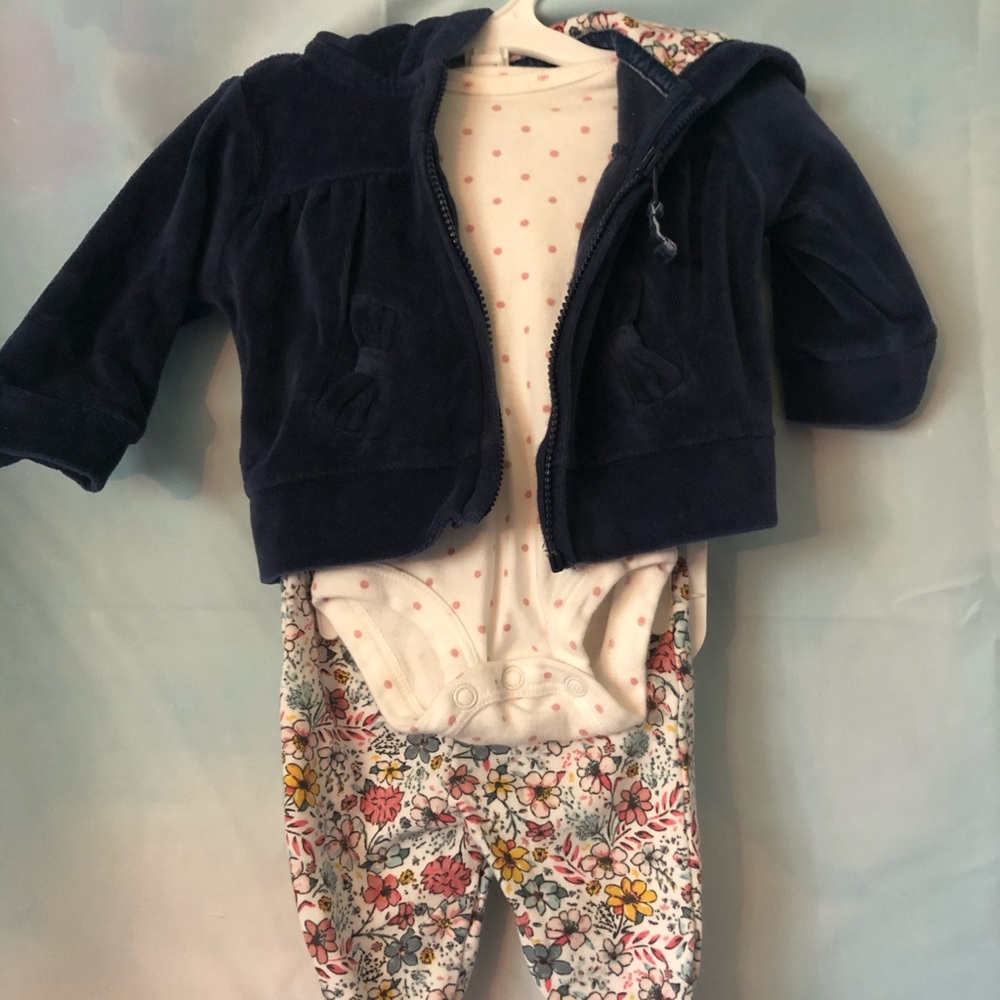5/$25🤗Newborn Baby Girl 3PC
